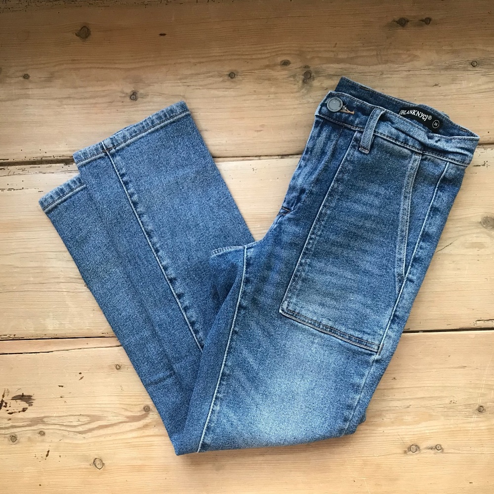 Blank NYC skinny-straight leg jeans